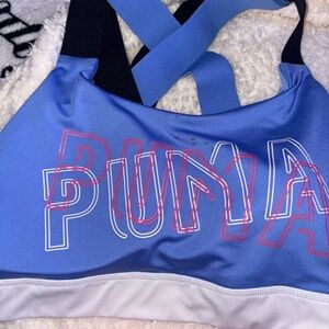 Puma Light Blue and White Apparel